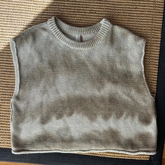 Free People Tan Sleeveless Sweater - Picture 3 of 5